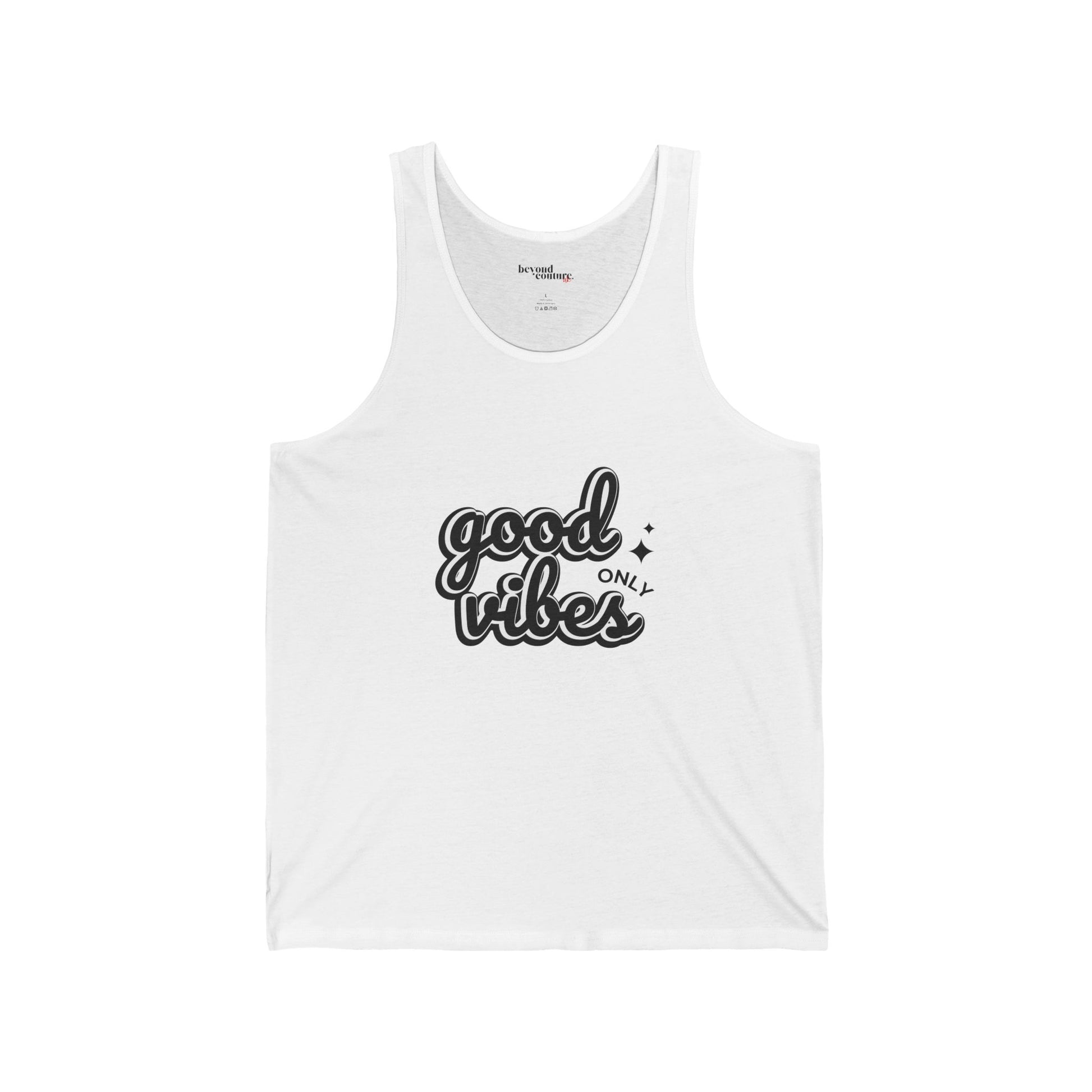 Good Vibes Only Statement Unisex Jersey Tank