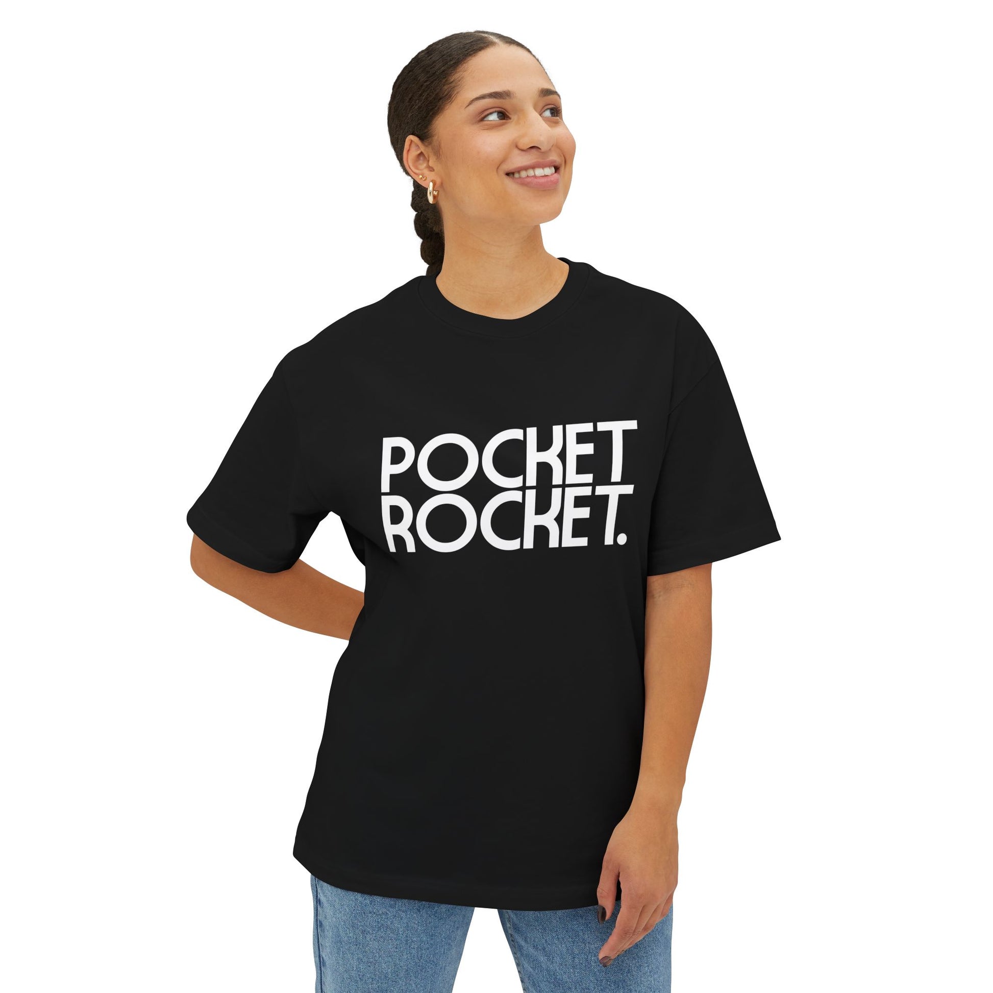 Pocket Rocket - Statement Unisex Oversized Boxy Tee