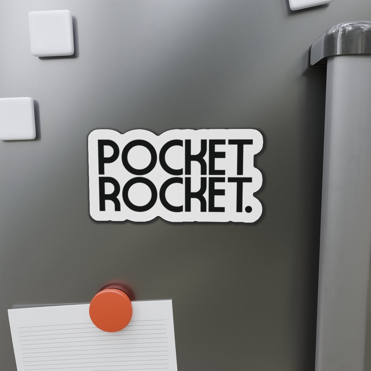 Pocket Rocket Statement Die-Cut Refrigerator Magnets