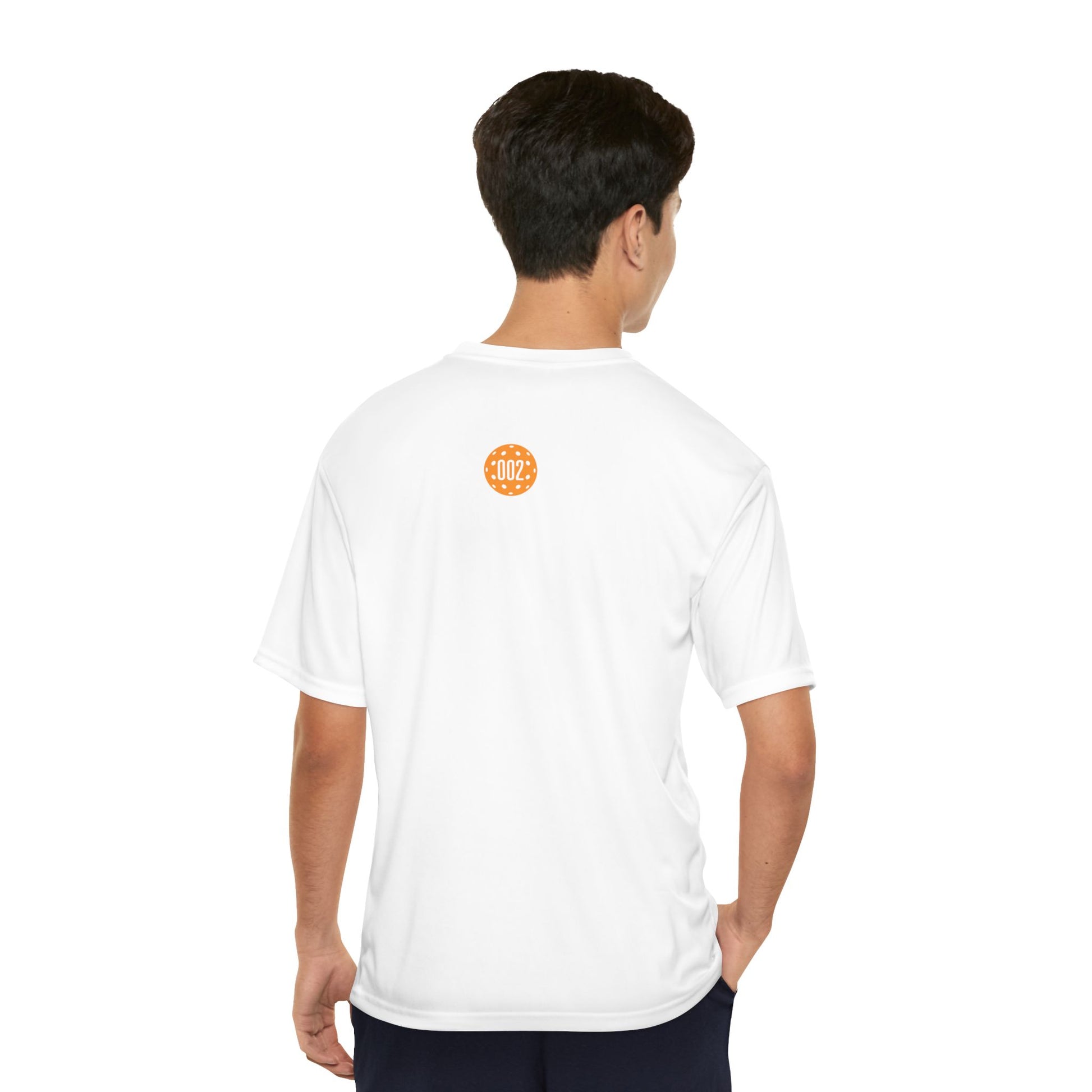 Pickleball ZeroZeroTwo Orange Branded Men's Performance Sports T-Shirt