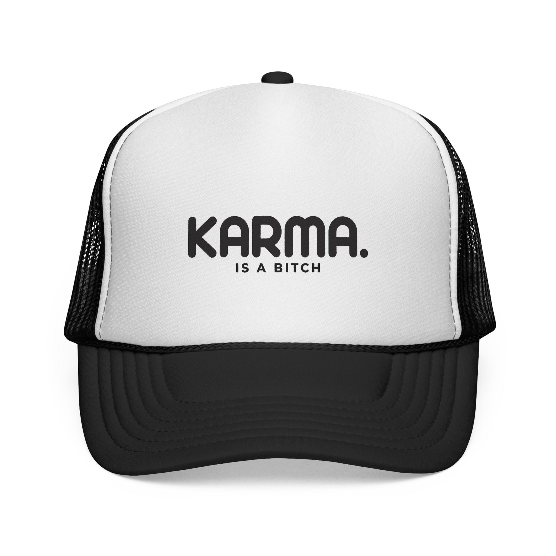 Karma Is A Bitch Statement Unisex Adjustable Trucker Cap
