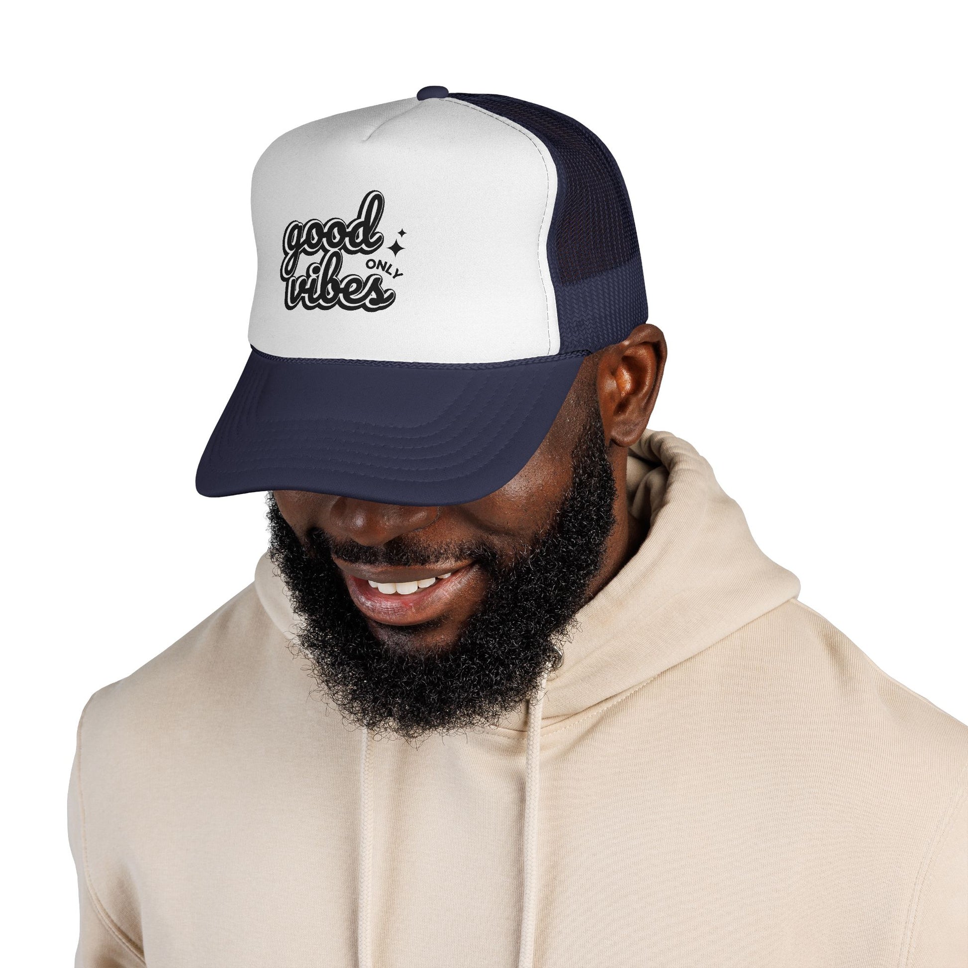 Good Vibes Only Unisex Adjustable Trucker Cap