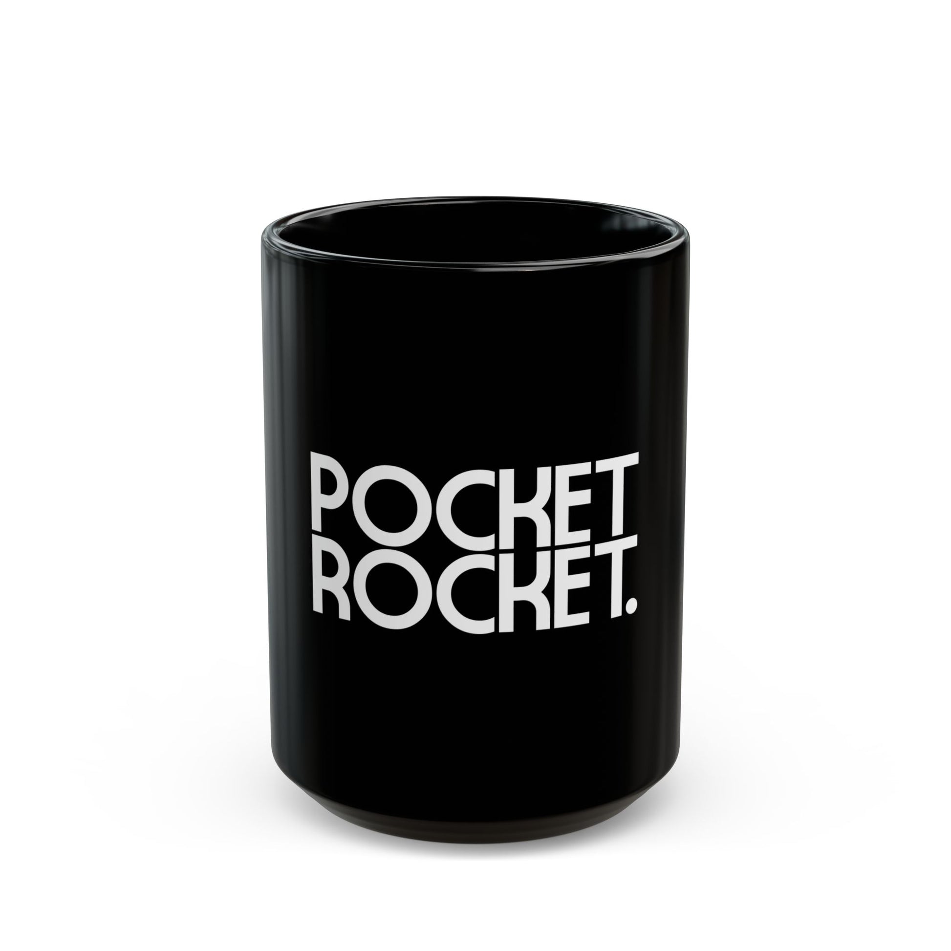 Pocket Rocket Statement Black Mug