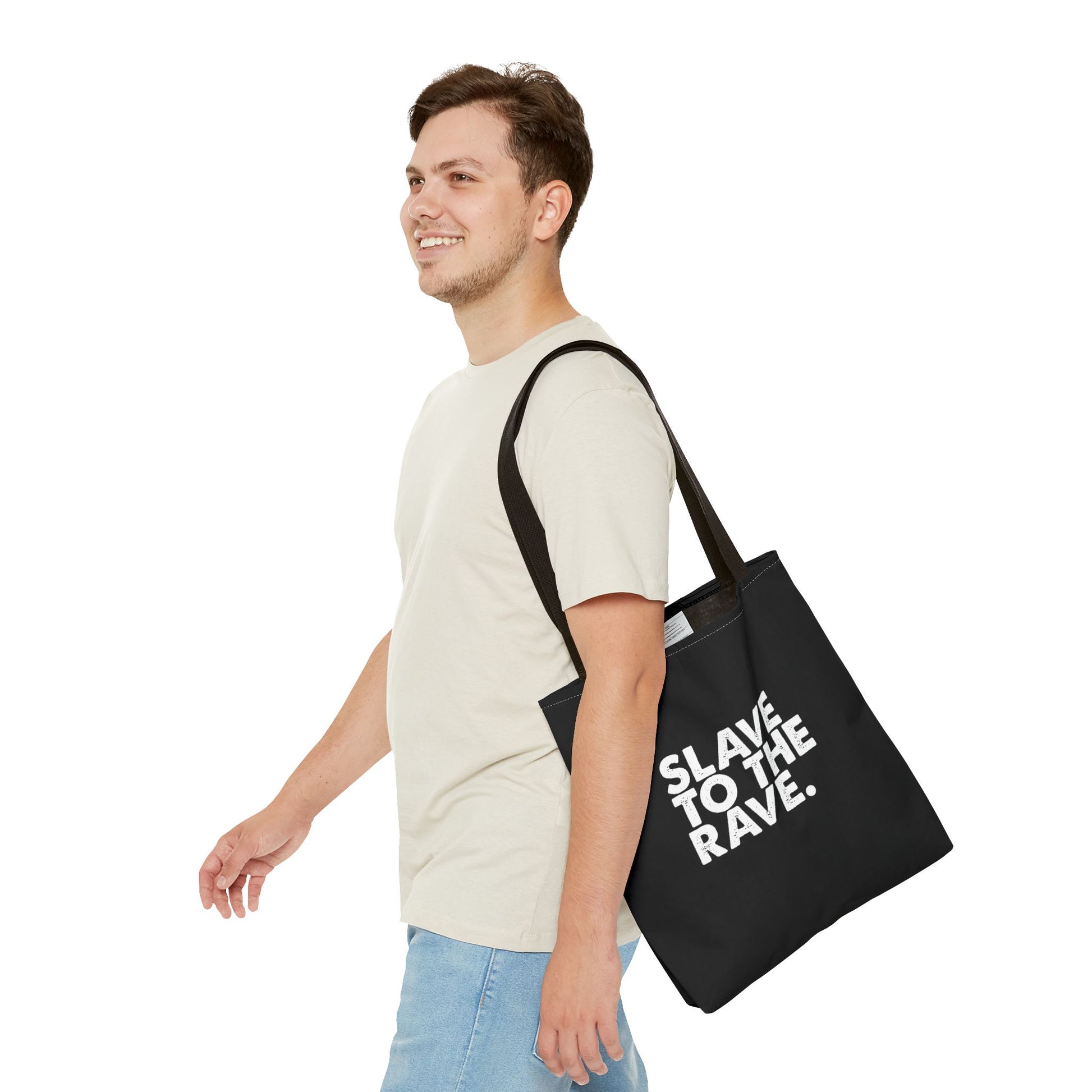Slave To The Rave Statement Reusable Eco-Friendly Tote Bag