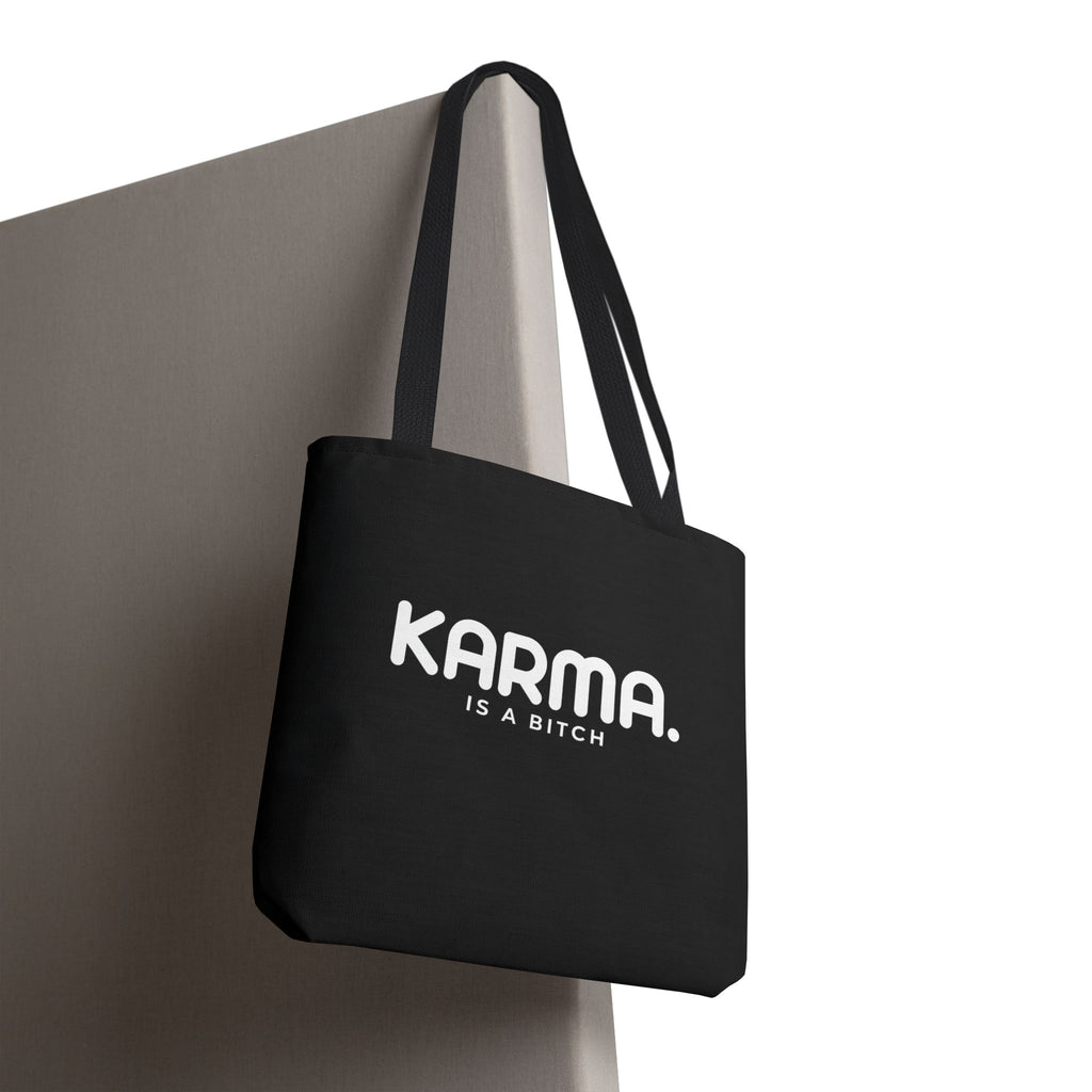 Karma is a Bitch Statement Design Eco Tote Reusable Shopping Bag
