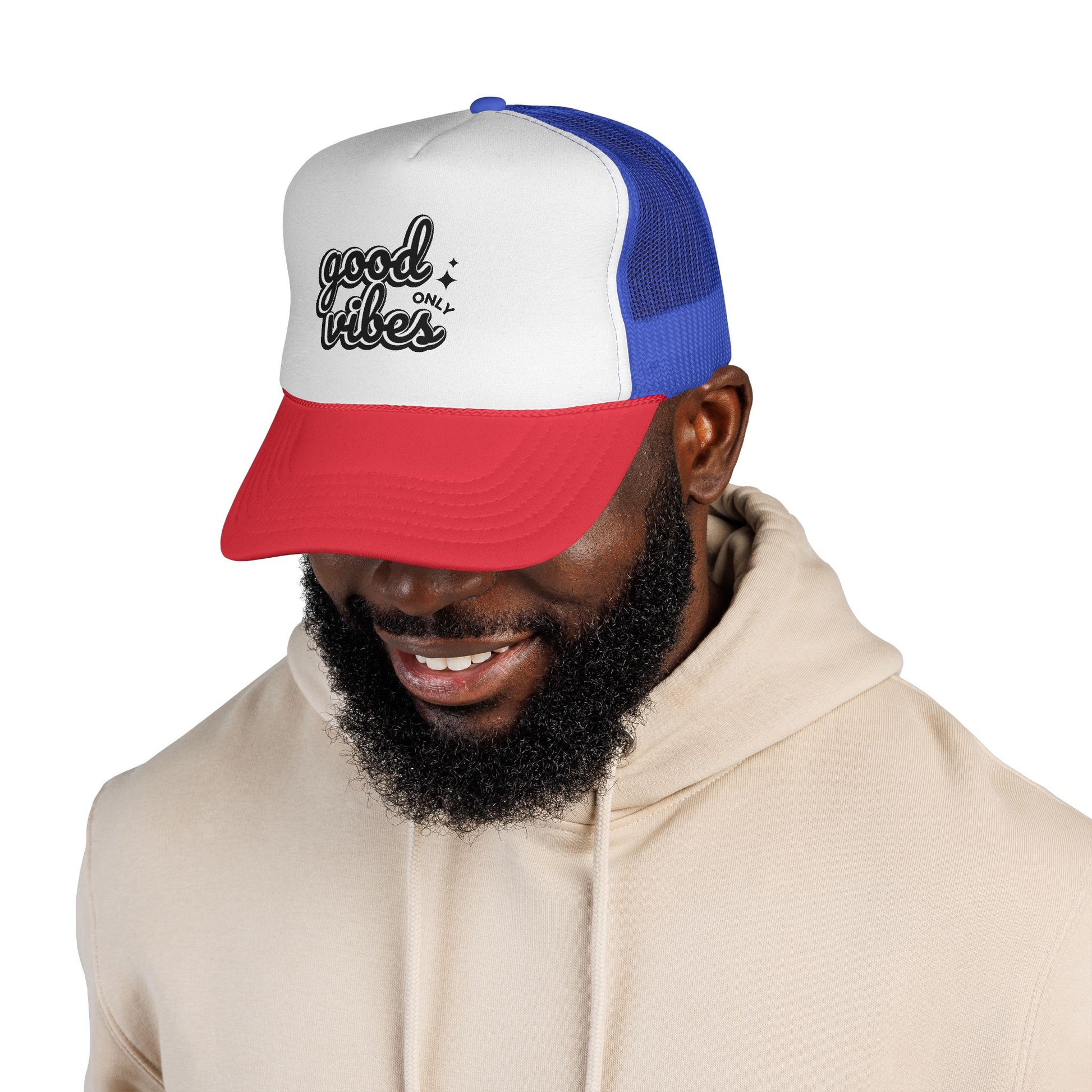 Good Vibes Only Unisex Adjustable Trucker Cap