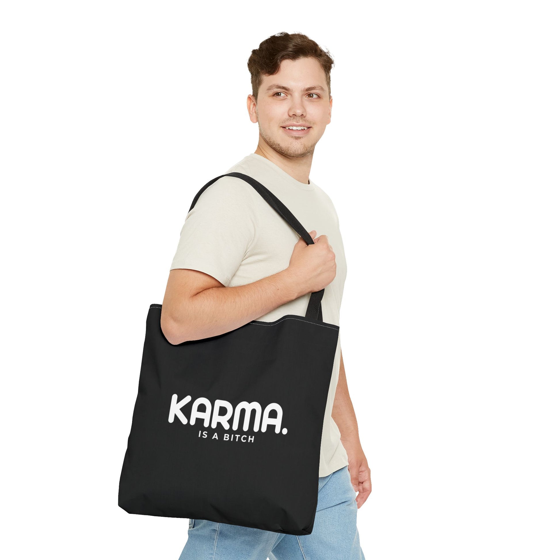 Karma is a Bitch Statement Design Eco Tote Reusable Shopping Bag