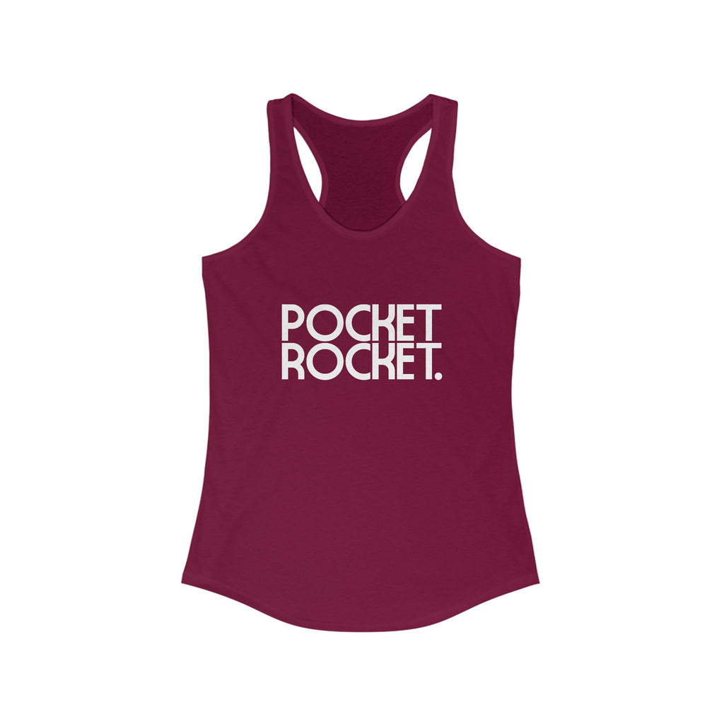 Pocket Rocket Women's Racerback Statement Tank