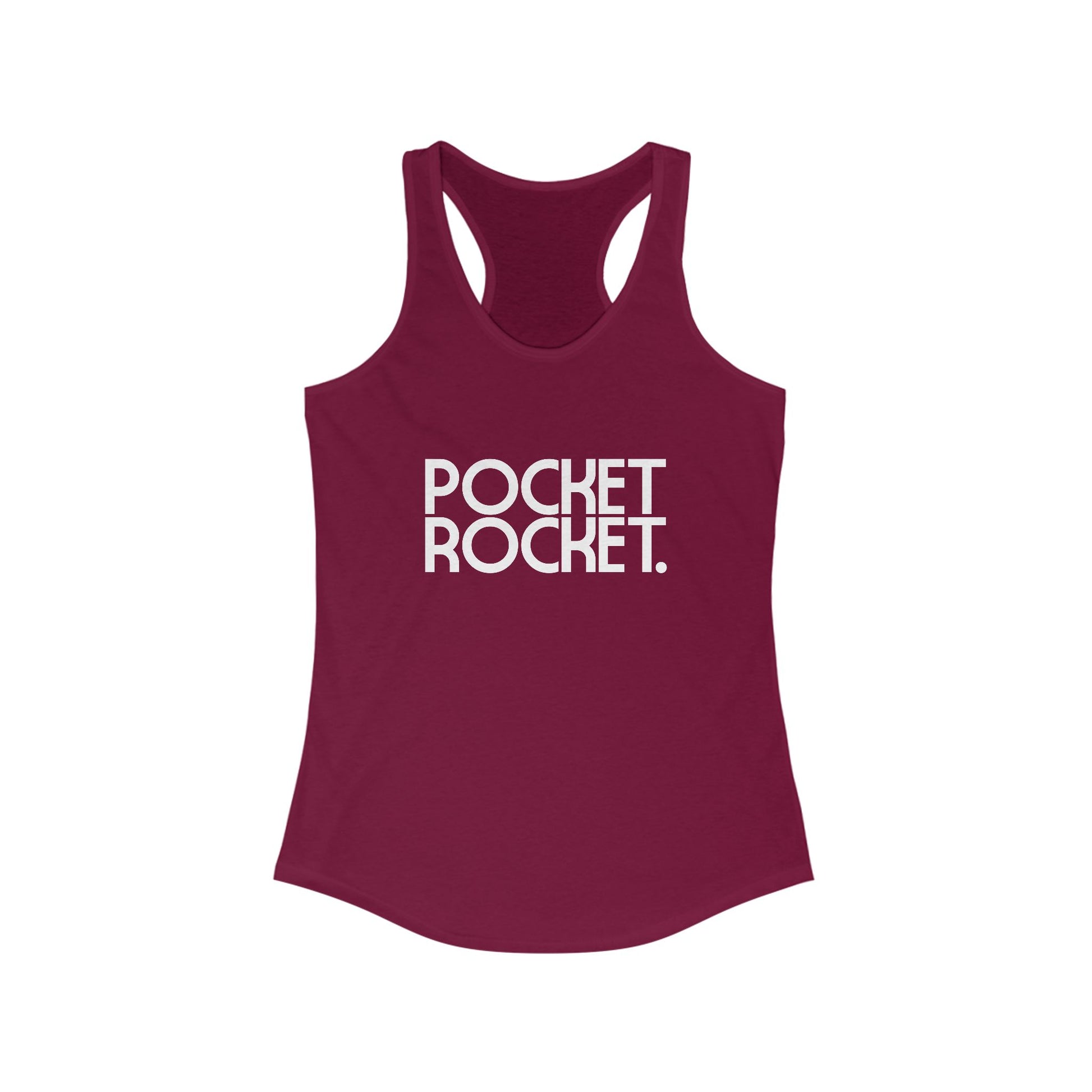 Pocket Rocket Women's Racerback Statement Tank