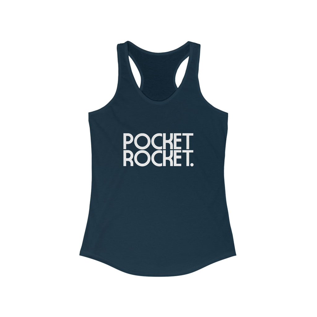 Pocket Rocket Women's Racerback Statement Tank