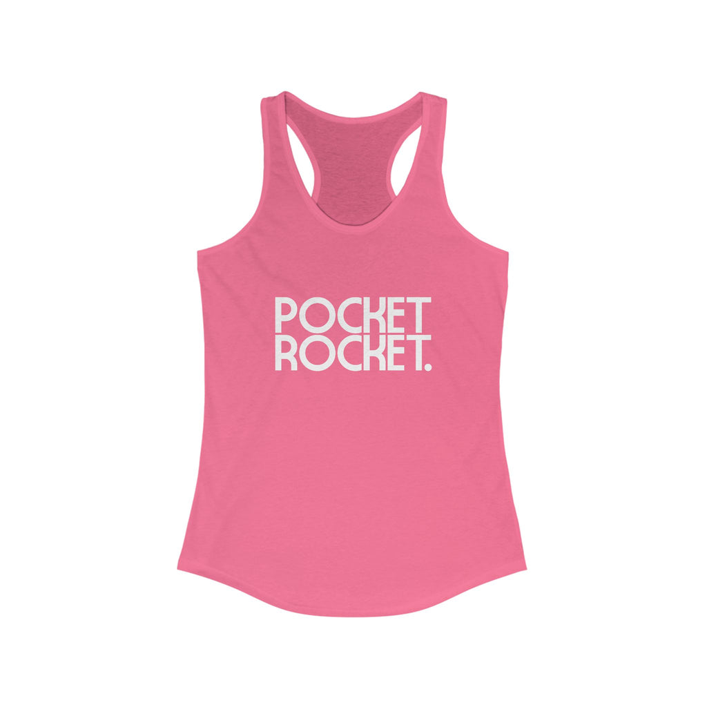 Pocket Rocket Women's Racerback Statement Tank