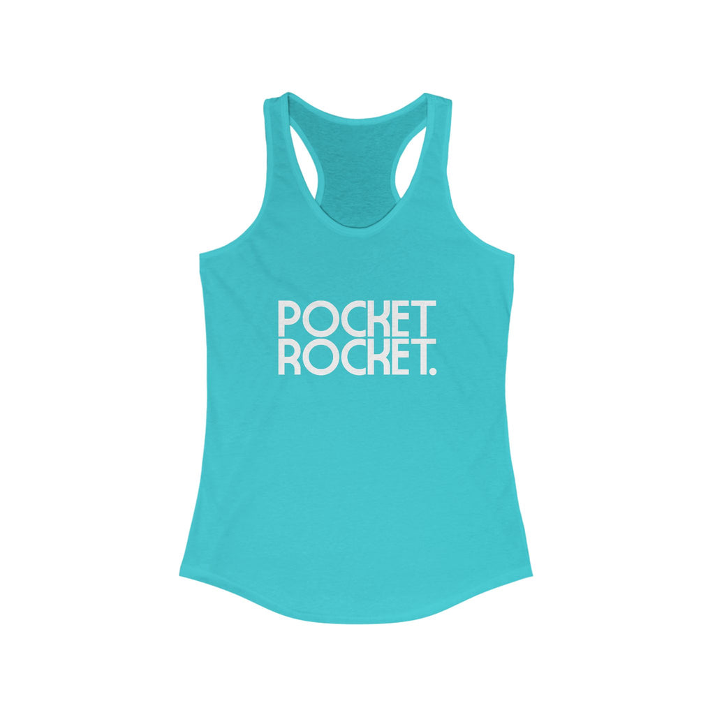 Pocket Rocket Women's Racerback Statement Tank