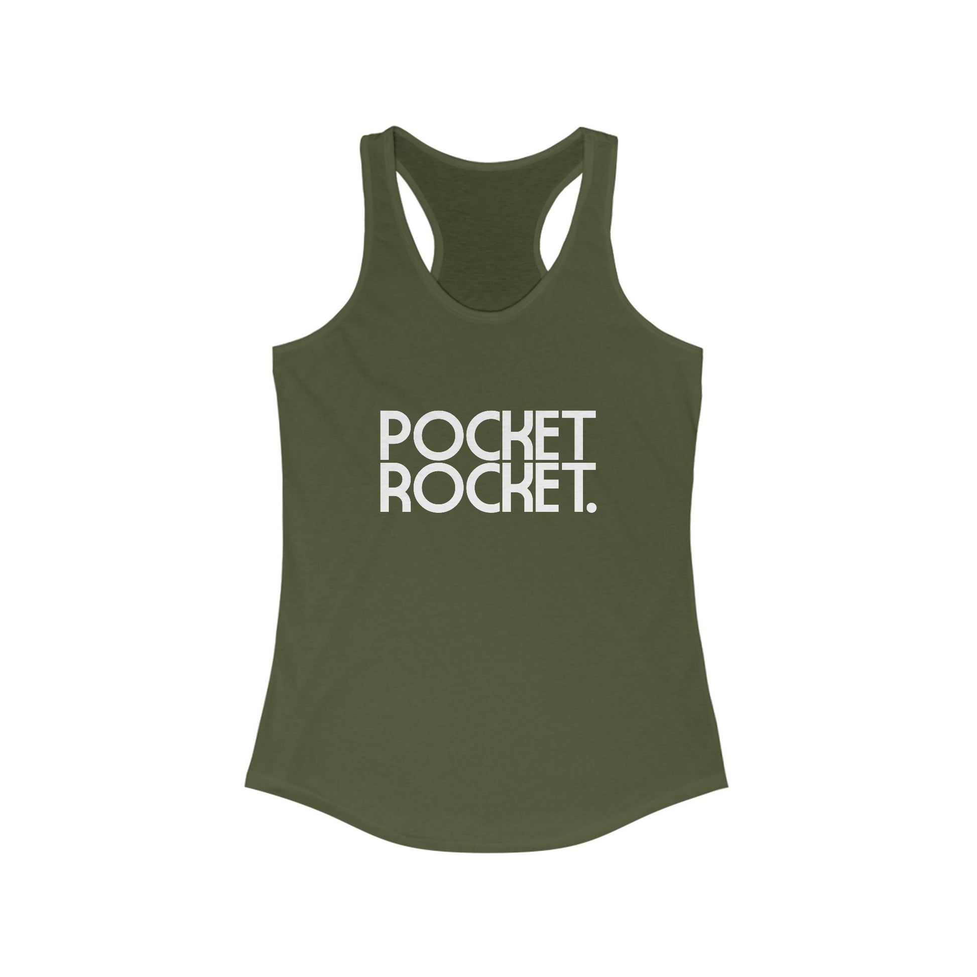 Pocket Rocket Women's Racerback Statement Tank