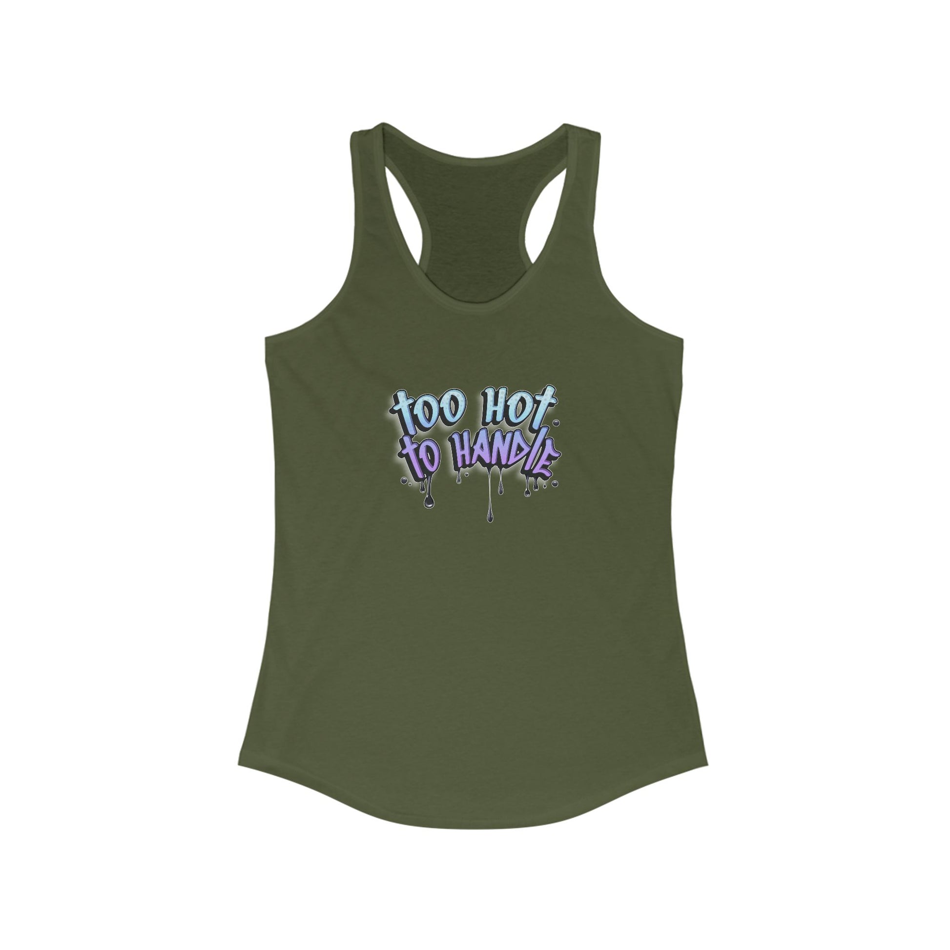 Too Hot to Handle Women's Racerback Statement Tank