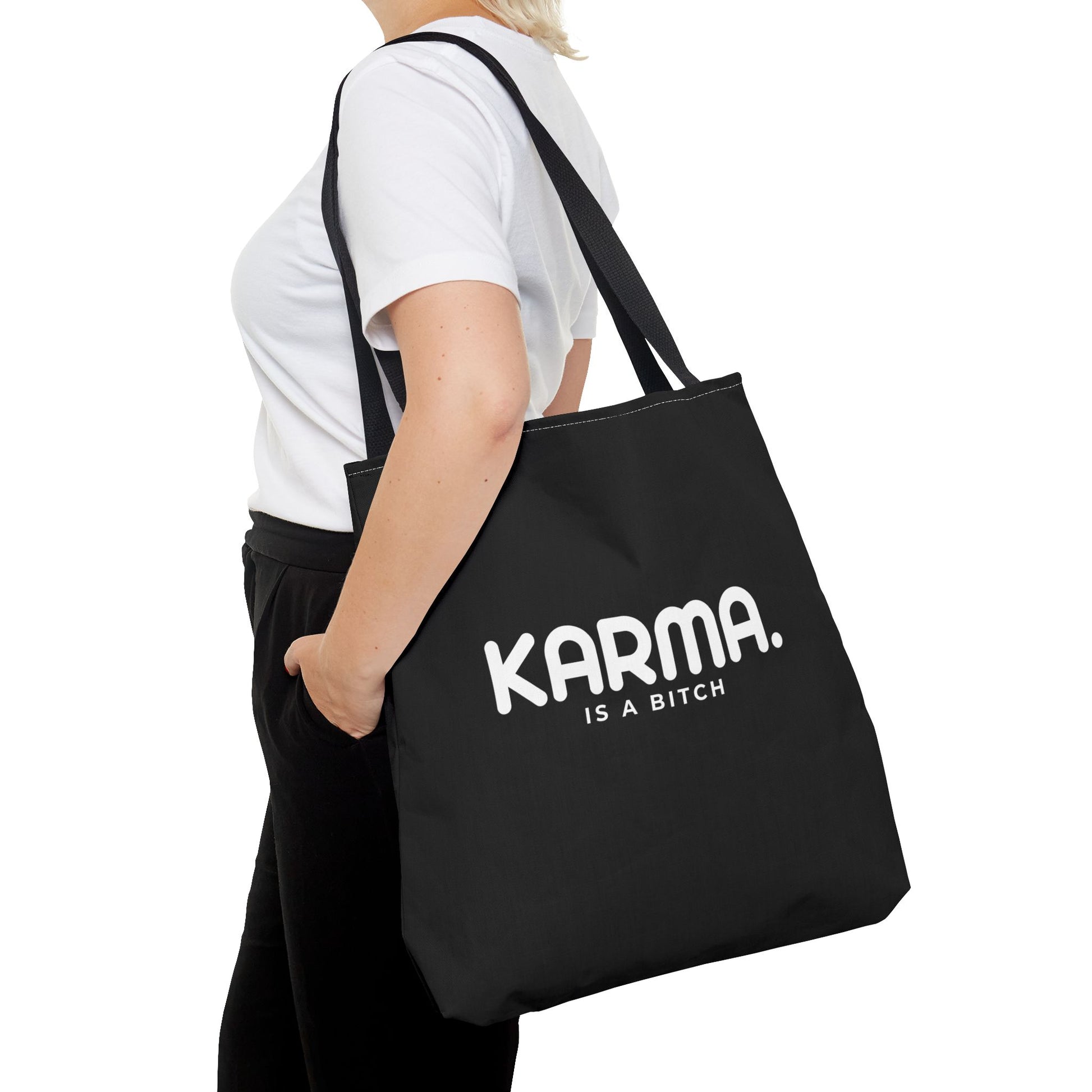 Karma is a Bitch Statement Design Eco Tote Reusable Shopping Bag