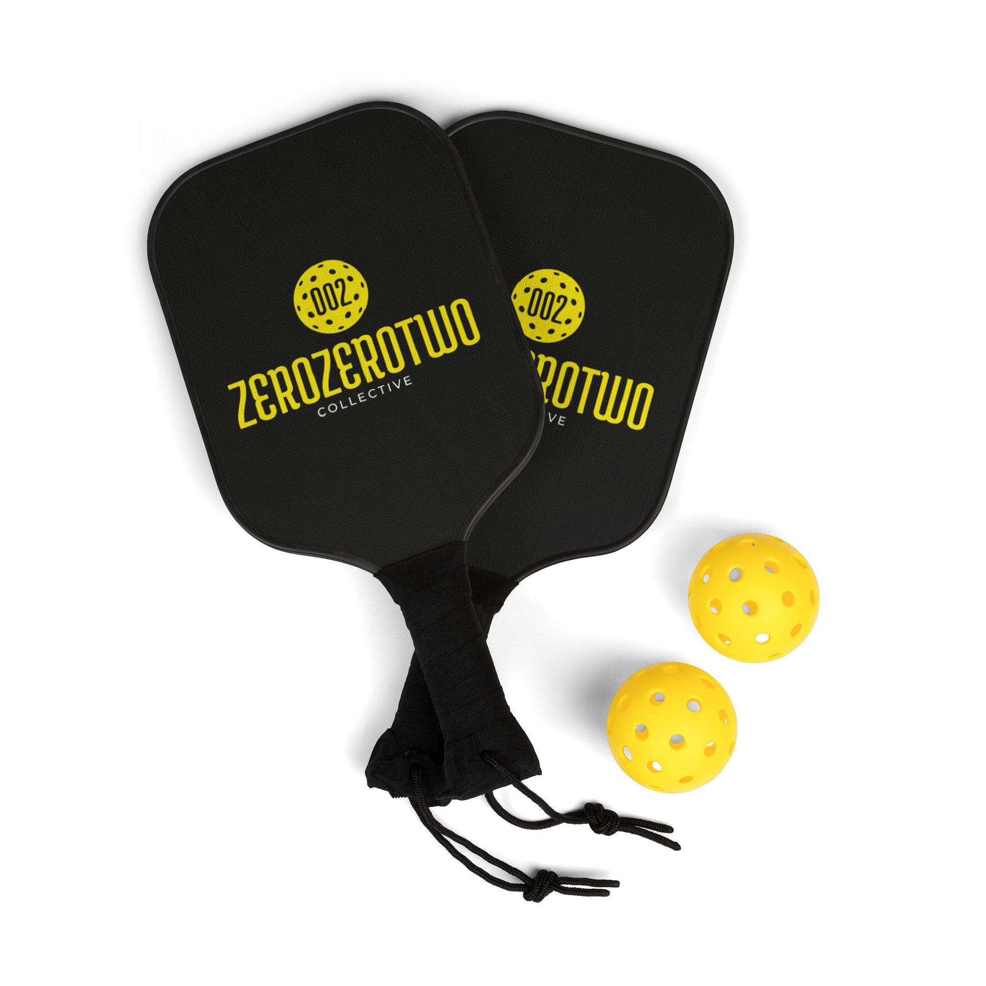 Pickleball ZeroZeroTwo Branded Paddle Set with Balls
