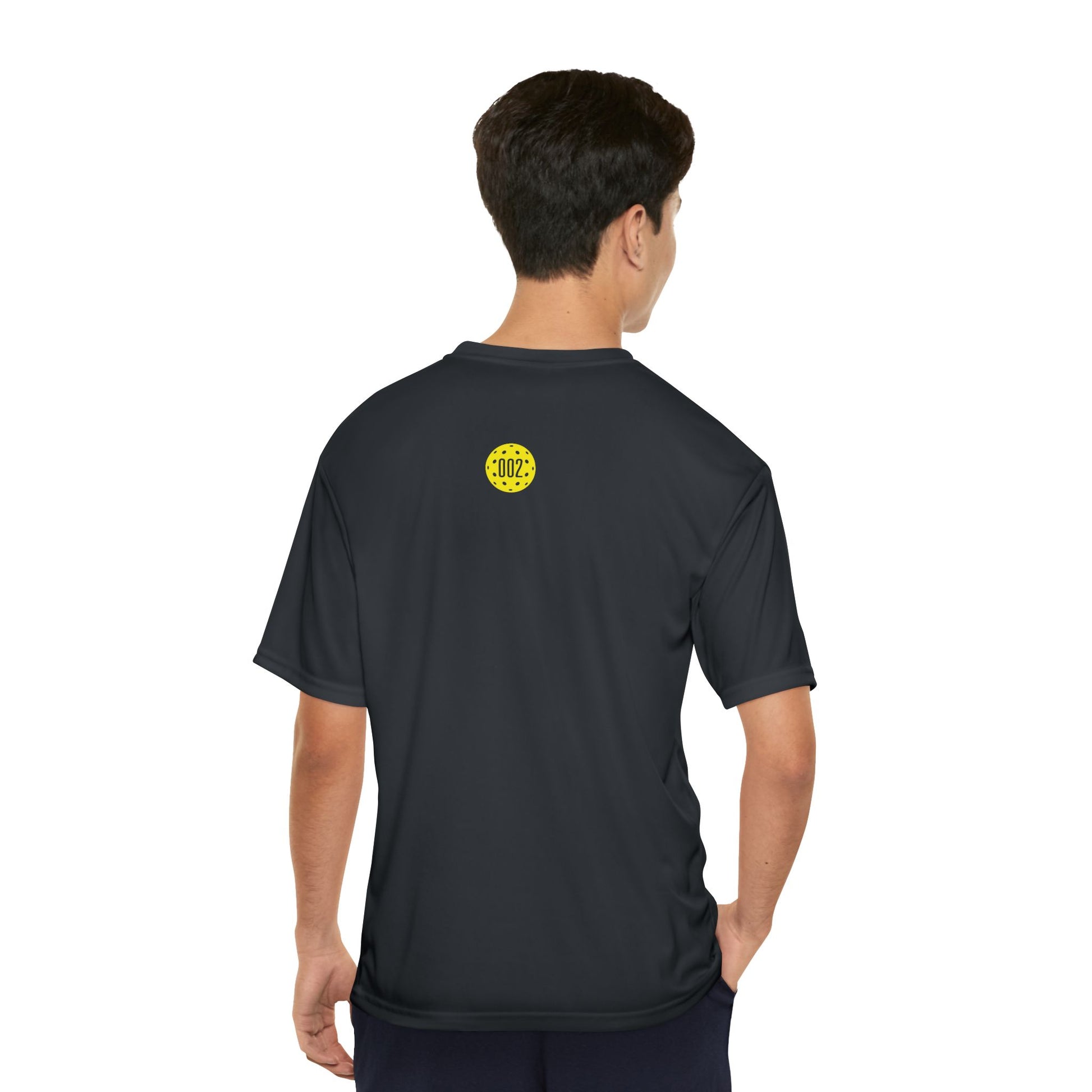 Pickleball ZeroZeroTwo Yellow Branded Men's Performance Sports T-Shirt