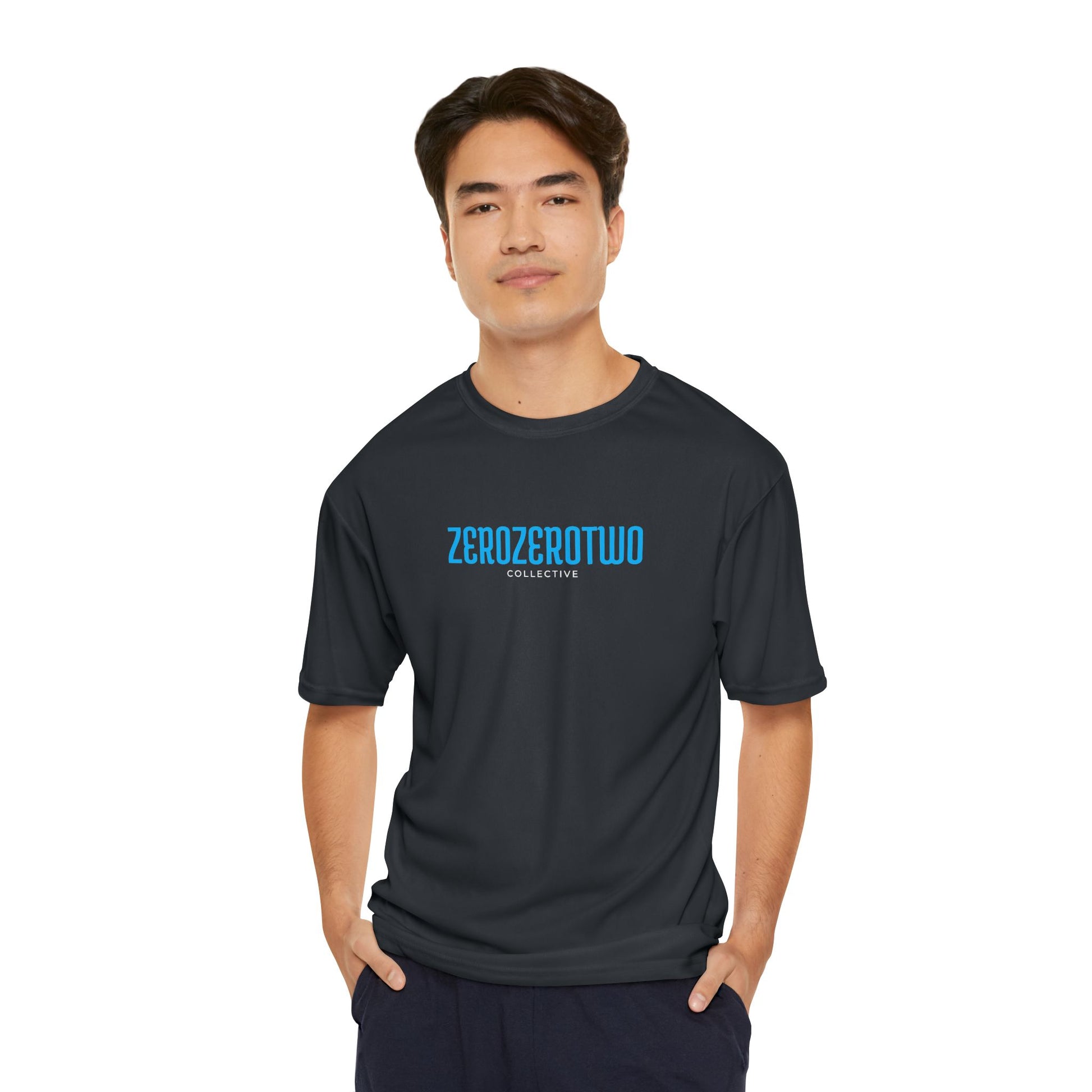 Pickleball ZeroZeroTwo Blue Branded Men's Performance Sports T-Shirt