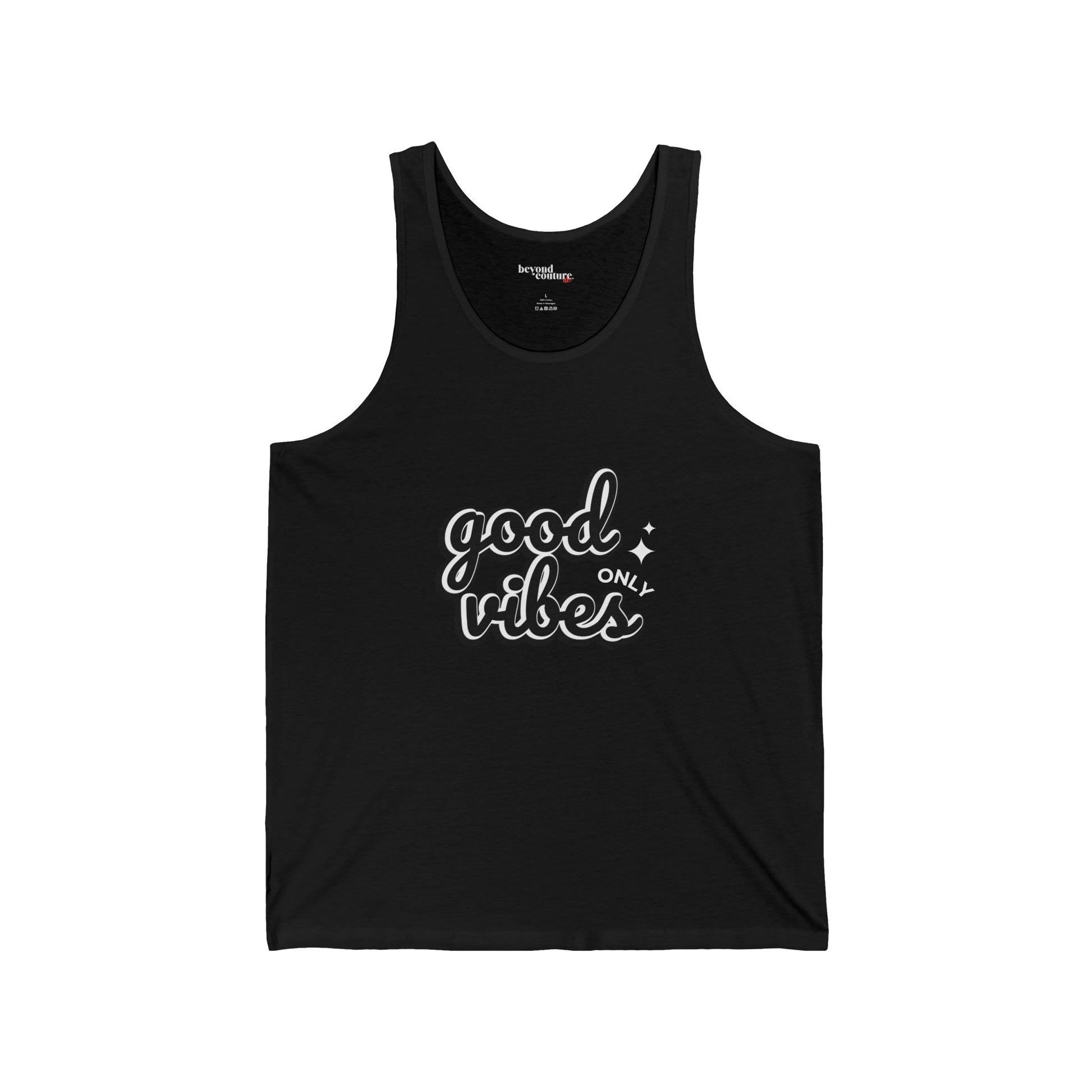 Good Vibes Only Statement Unisex Jersey Tank