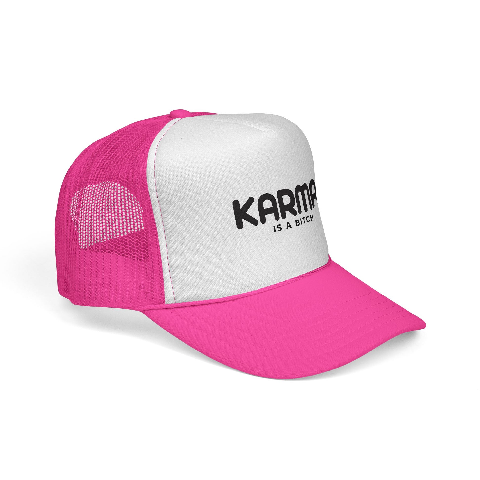 Karma Is A Bitch Statement Unisex Adjustable Trucker Cap