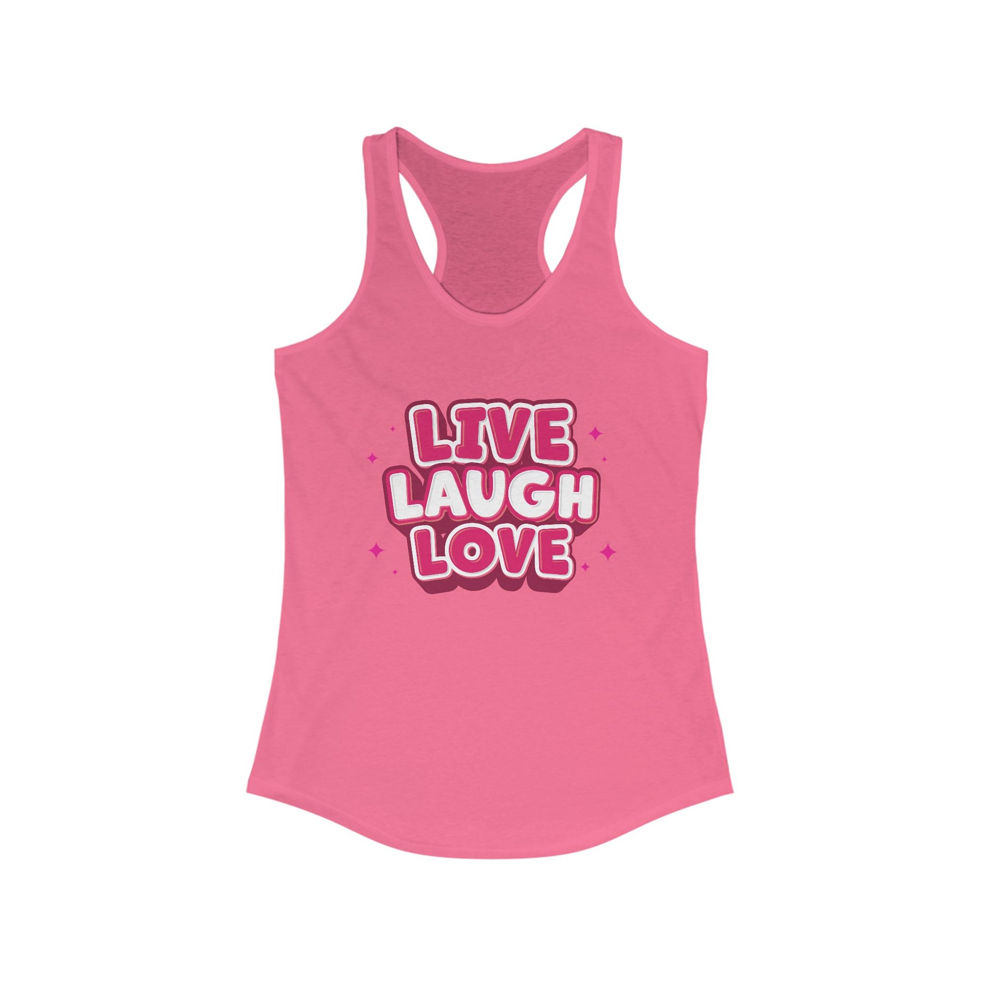 Live Laugh Love Women's Racerback Statement Tank