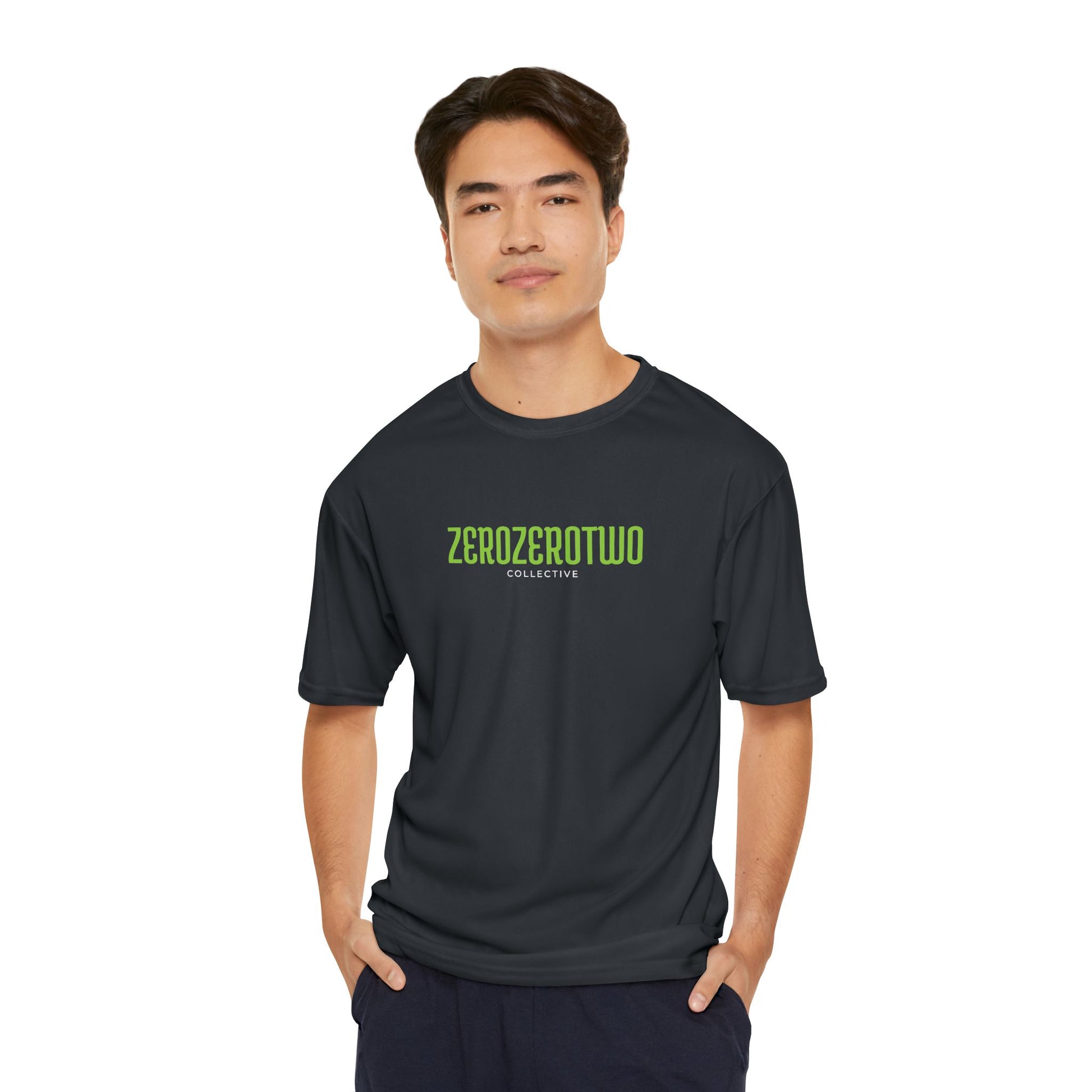 Pickleball ZeroZeroTwo Green Branded Men's Performance Sports T-Shirt