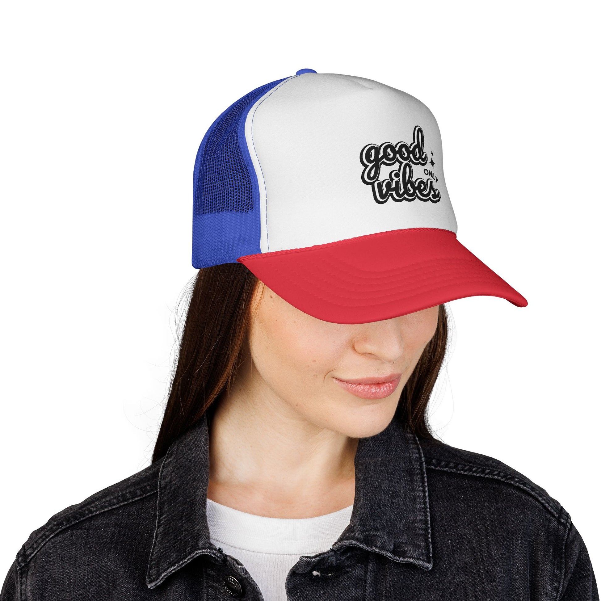Good Vibes Only Unisex Adjustable Trucker Cap