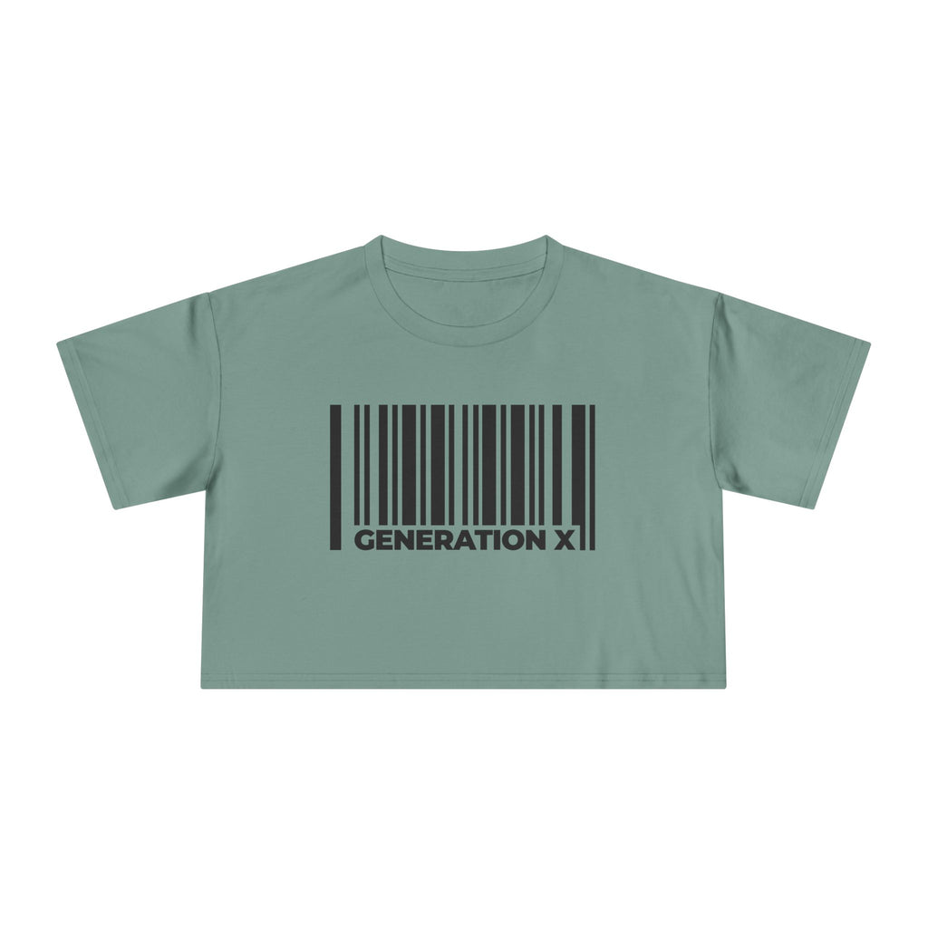 Generation X Barcode Women's Crop Tee